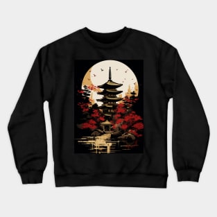 Japanese Pagoda Crewneck Sweatshirt